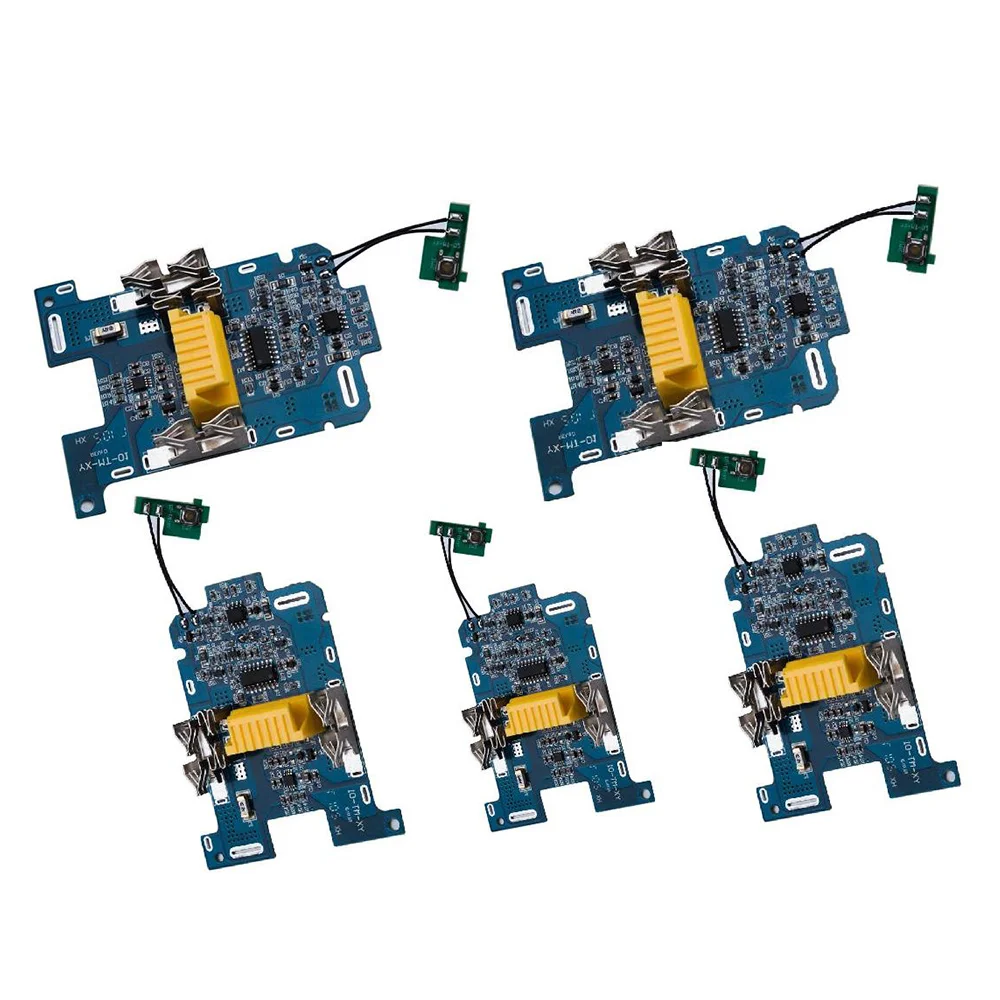 

5 шт., защитная плата BMS PCB для литий-ионного аккумулятора BL1830 для Makita 18 в, электроинструмент BL1815 BL1860 LXT400 Bl1850