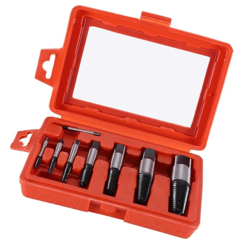 8個入り破損した水道管ネジボルト抜き取り器簡単取り外しセット