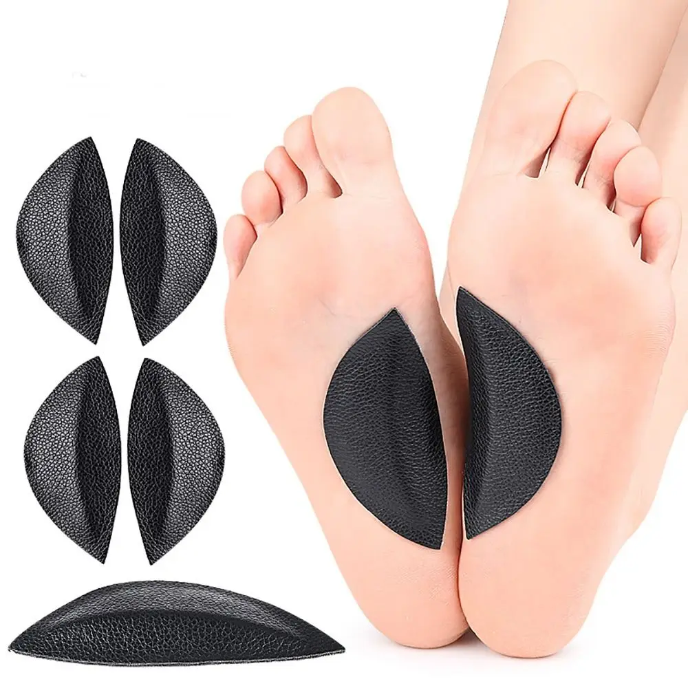 

2pcs NEW PU Leather Leather Forefoot Pads Shockproof Soft Orthotic Insole Anti-slip Foot Valgus Inserts Foot Care