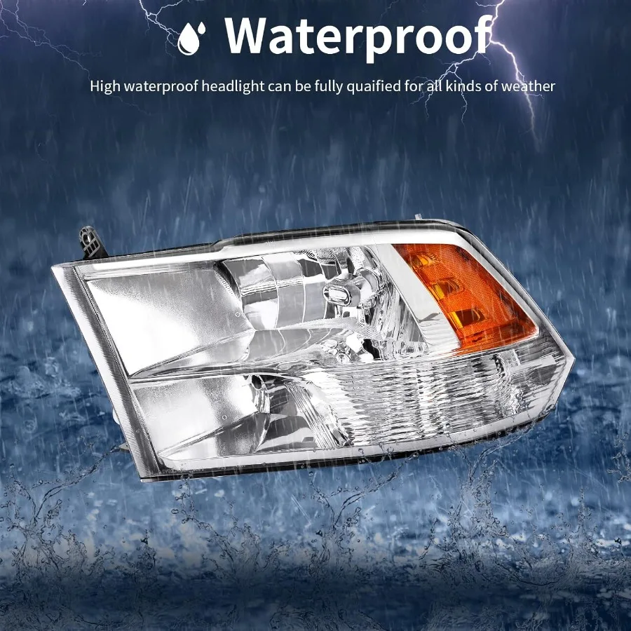 مجموعة مصابيح أمامية متوافقة مع 20092018 دودج رام 1500 20102018 دودج رام 2500 3500 20192022 رام 1500 شاحنات بيك اب كلاسيكية #5