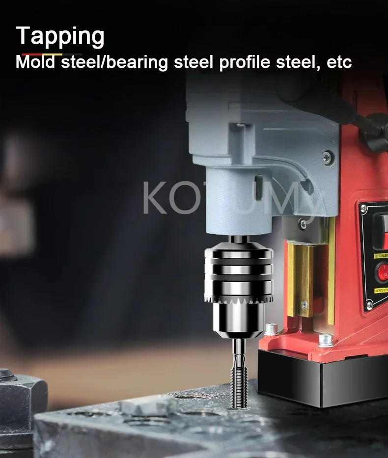 Electric Mag Bench Tapping Drilling Rig Machine for Engineerin Small Industrial Grade Magnetic Drilling Rig Magnetic Drill Press