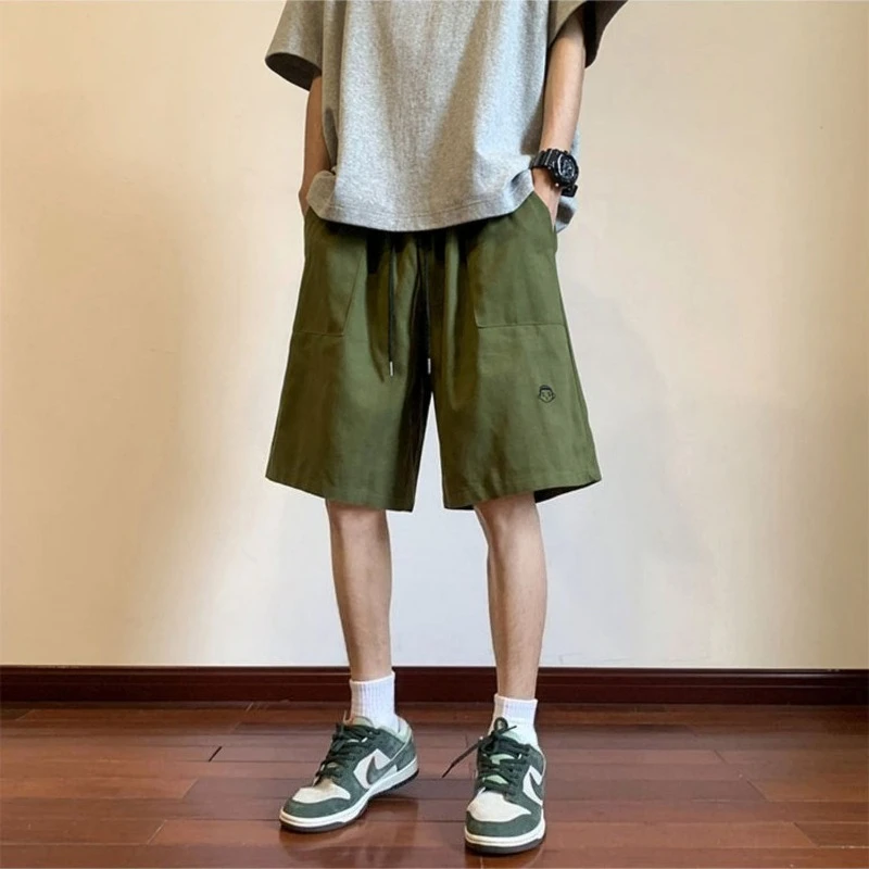 

Men's Cargo Shorts with Large Pockets American Retro Summer Casual Knee-Length Versatile Fashion Trendy New Arrival Outdoor