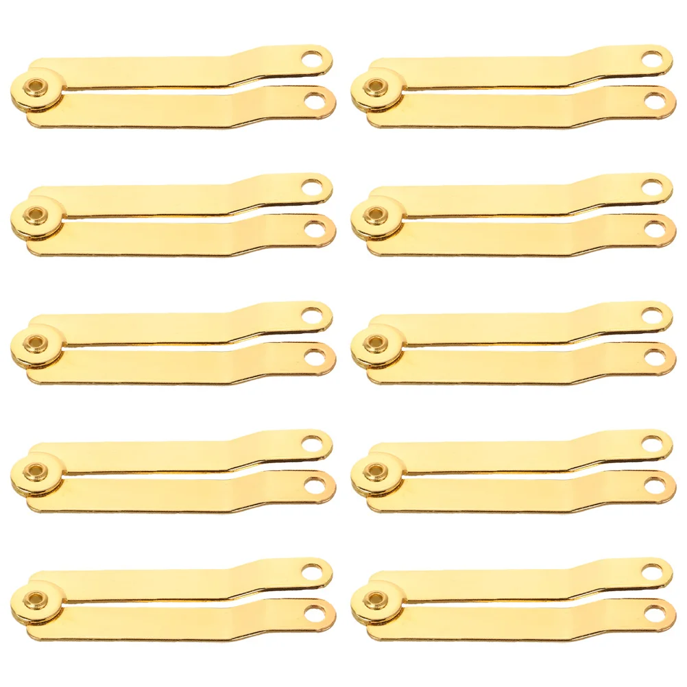 

10pcs Gift Box Accessories Lid Stay Hinges Heavy Duty Metal For Jewelry Box Chest Hardware Diy Crafts Packaging