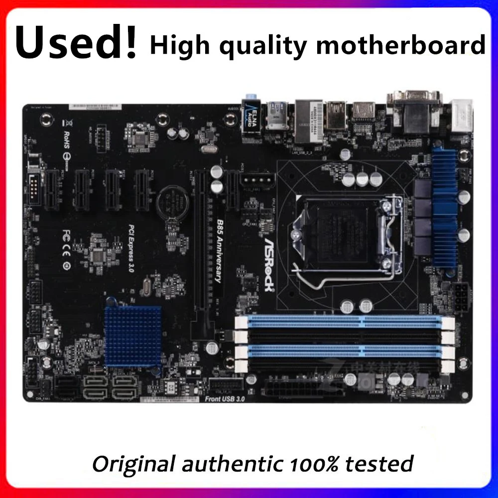 

H81 BTC PRO B85 For ASRock B85 Anniversary Desktop Motherboard LGA 1150 SATA3 USB3.0 Original Used Mainboard