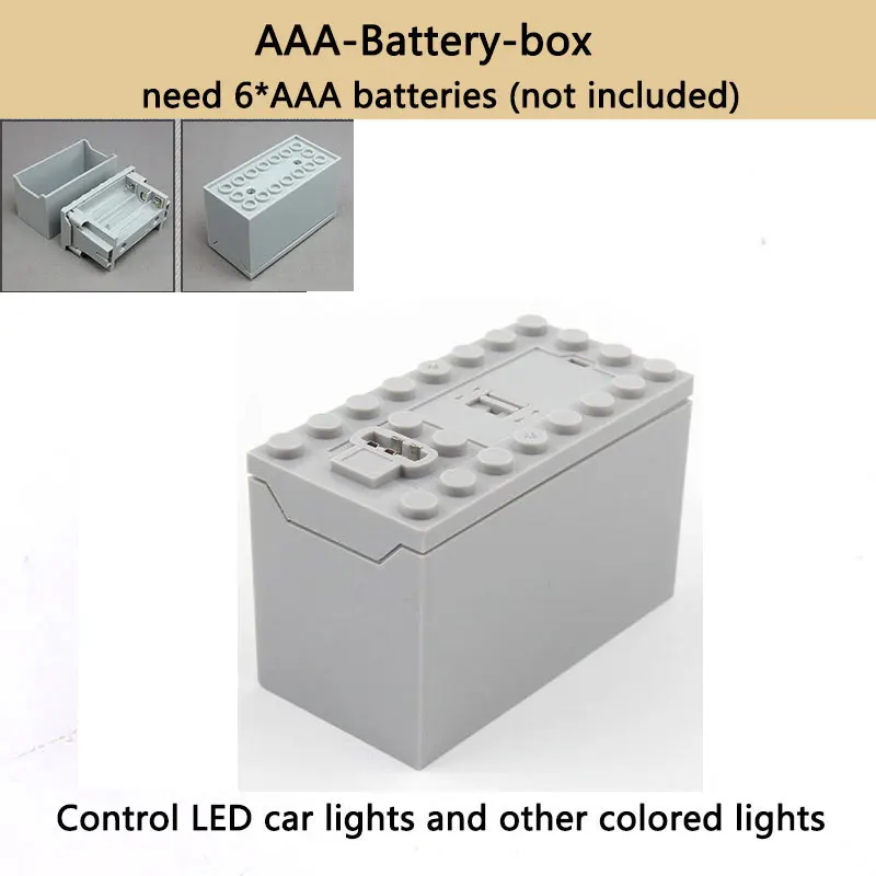 Building Block  AAA Battery Box Electrical Machinery Toy Motor Power Support  PF Model Sets  Compatible with Lego Parts 88000