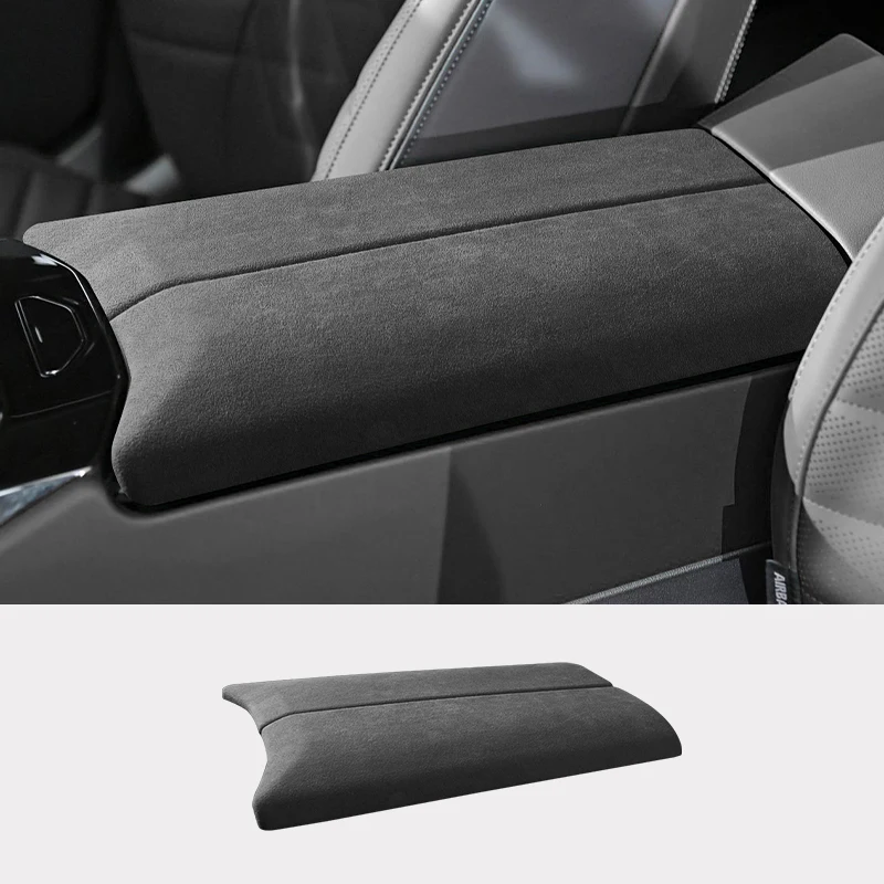 

Car Armrest Mat Center Console suede Carsuede Auto Armrests Pad For BMW 5 Series I5 G60 2024 car Accessories Made of Alcantara