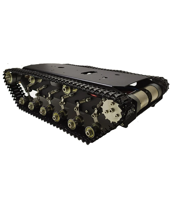RC Tank Metal Chassis With Motor Plstaic or Stainless Track Robot Car For Arduino Raspberry Pi FS Control ROS Programmable Tank