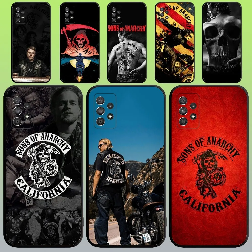 Sons of Anarchy Phone Case For Samsung Galaxy A20,A21s,A22,A31,A32,A52,A53,A72,73,A80,A91 Soft Black Cover