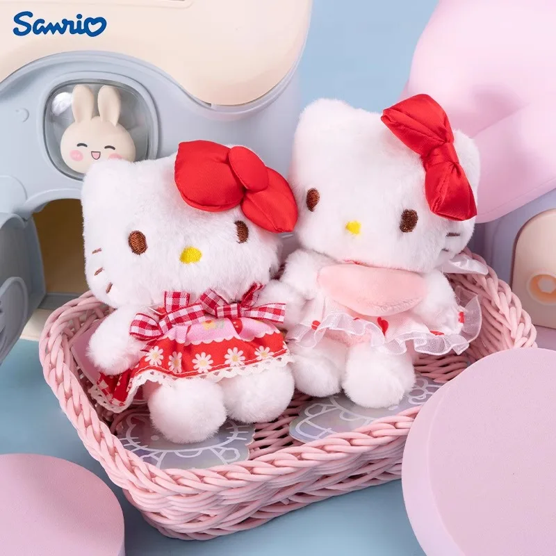 

Sanrio мультфильм Kuromi Хелло Китти Брелок аниме экшн-фигурки коллекционные модели игрушки детские ювелирные изделия подарки