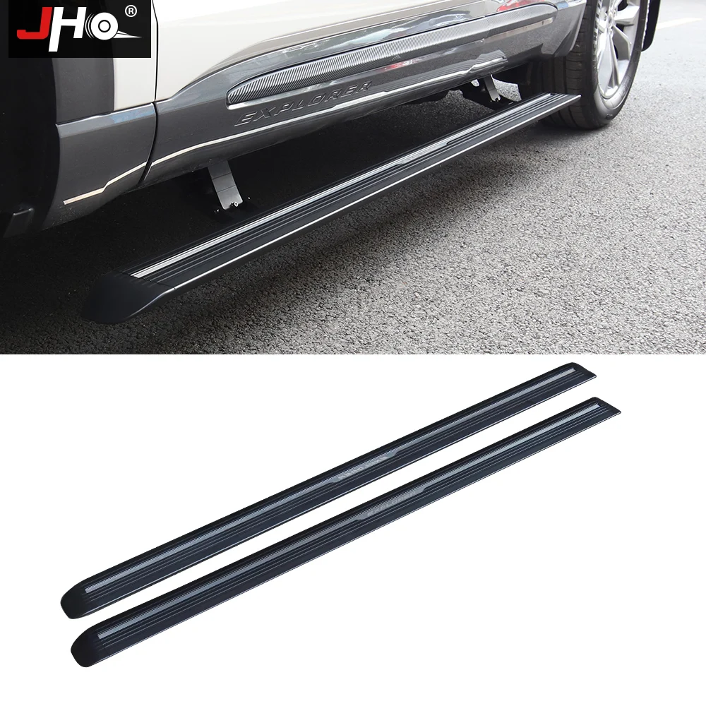 JHO Electric Motor Pedal Running Board Side Step Bar Nerf For Ford Explorer 2020 2021 ST Limited Platinum Car Accessories