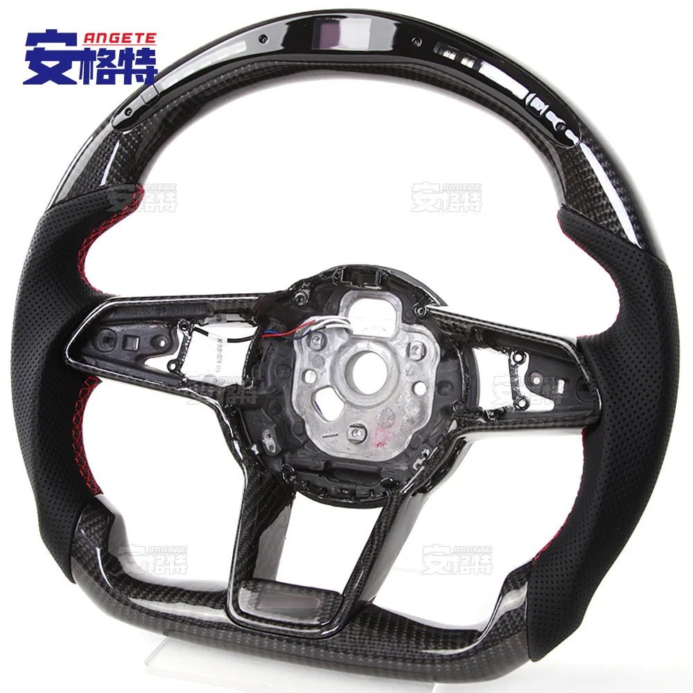 

Applicable to:Suitable for Audi RS7 black carbon fiber smart LED car steering wheel steering wheel old and new