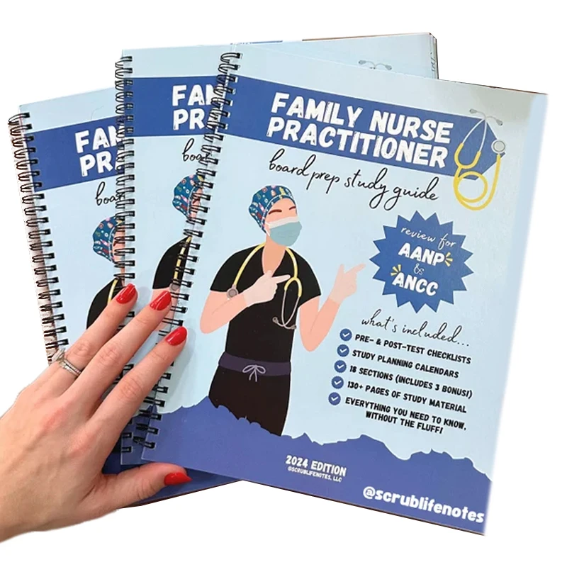 ใหม่ 2024 FNP Comprehensive Board Prep Study Guide Notepad