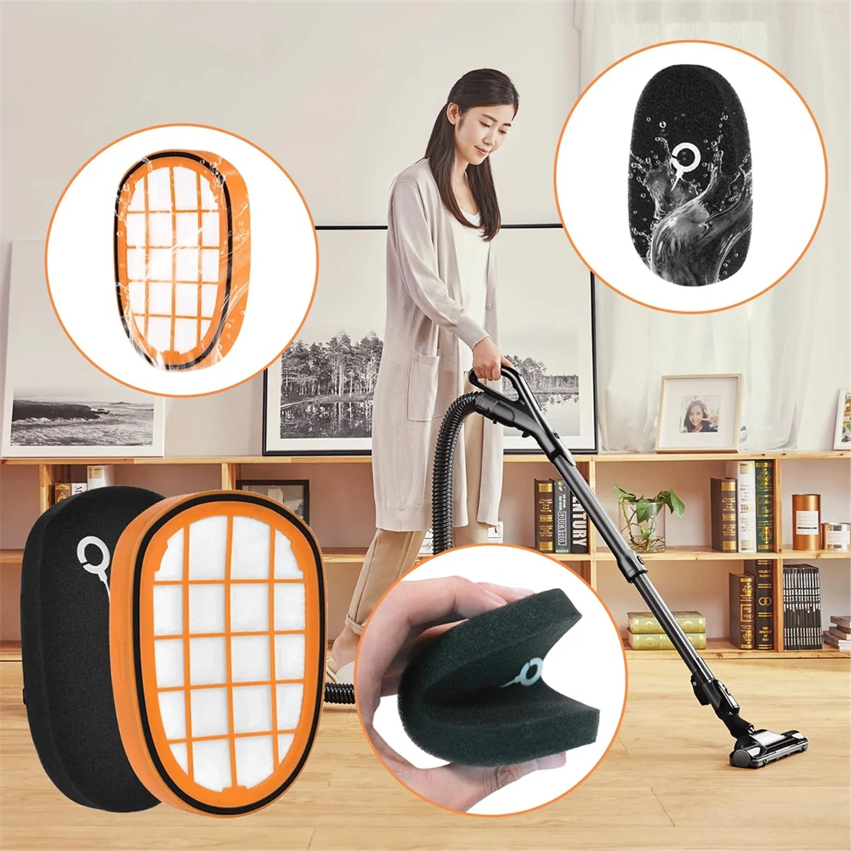 M17k para filtro de aspirador de pó philips speedpro max, escova de substituição de acessórios de aspirador de pó, para philips speedpro max