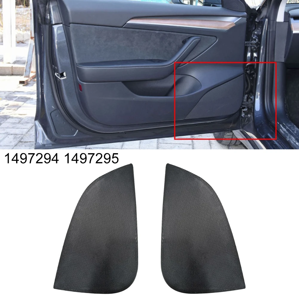 OEM-Compatible Speaker Cover for Tesla Model Y Front Door 2020 to 2024 Part Number 1497294 and 1497295 ABS Material