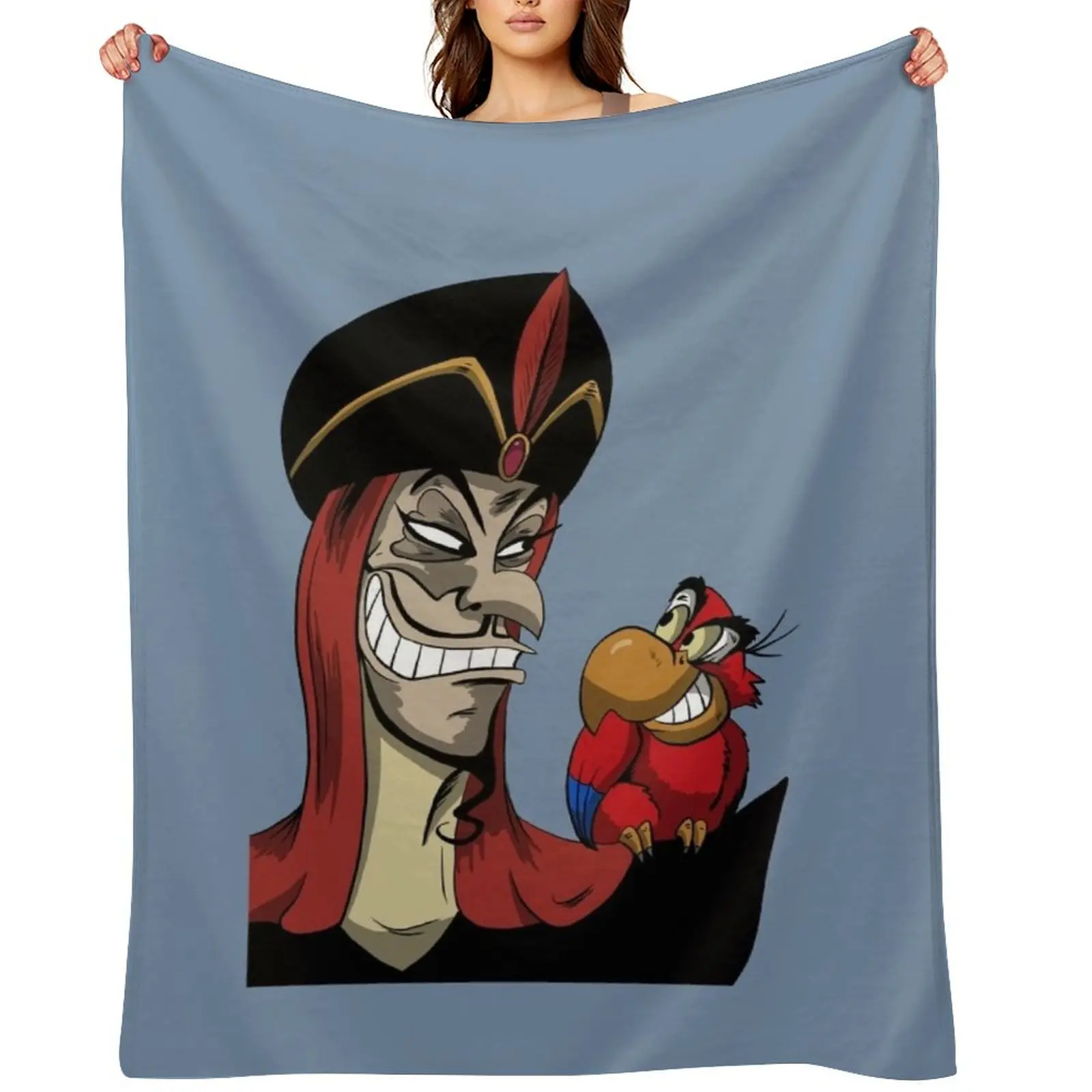 

Jafar and Iago Throw Blanket For Sofa Thin Blankets For Sofas Travel Decorative Beds Blankets