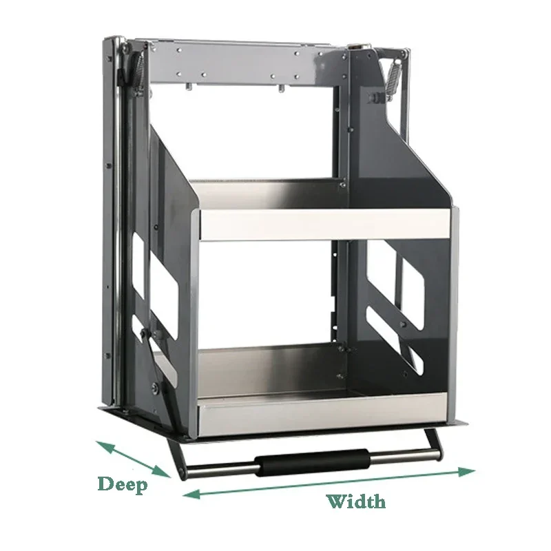 

Kitchen Cabinet Pull-down Lift Basket Storage Spice Racks Wall Cabinet Up&Down Vertical Lift Drawer Baskets 30/35/40*28*52/66CM