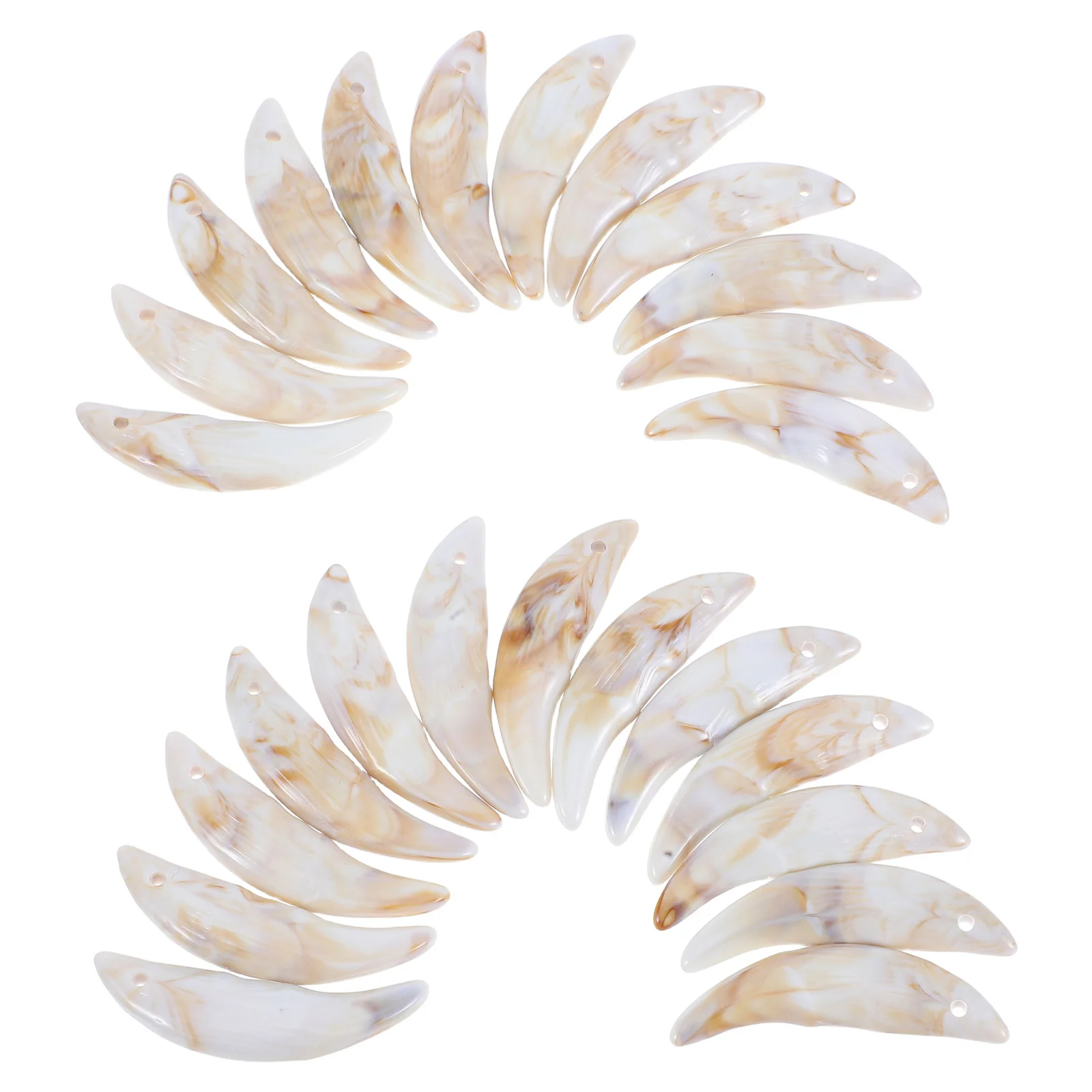 

25 Pcs Diy Jewelry Charm Dangle Charms Beads Animal Tooth Pendant Bracelet Accessory for Making Crafting Choker Halloween