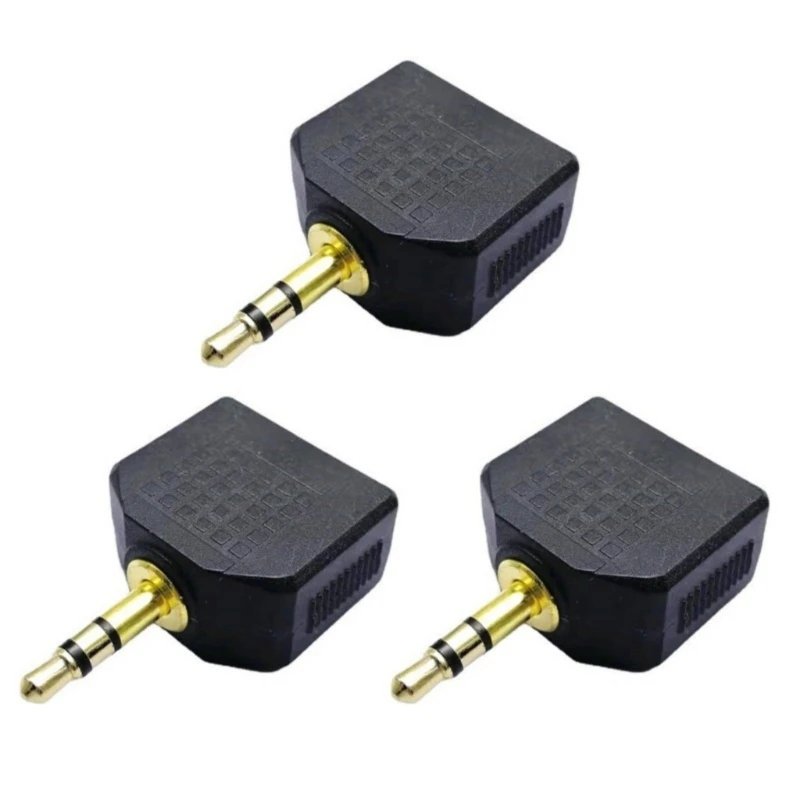 Earphone Sound 3.5mm Jacks Male To Double Female Headphone Y Splitter Adapter For Phone Microphones Speaker