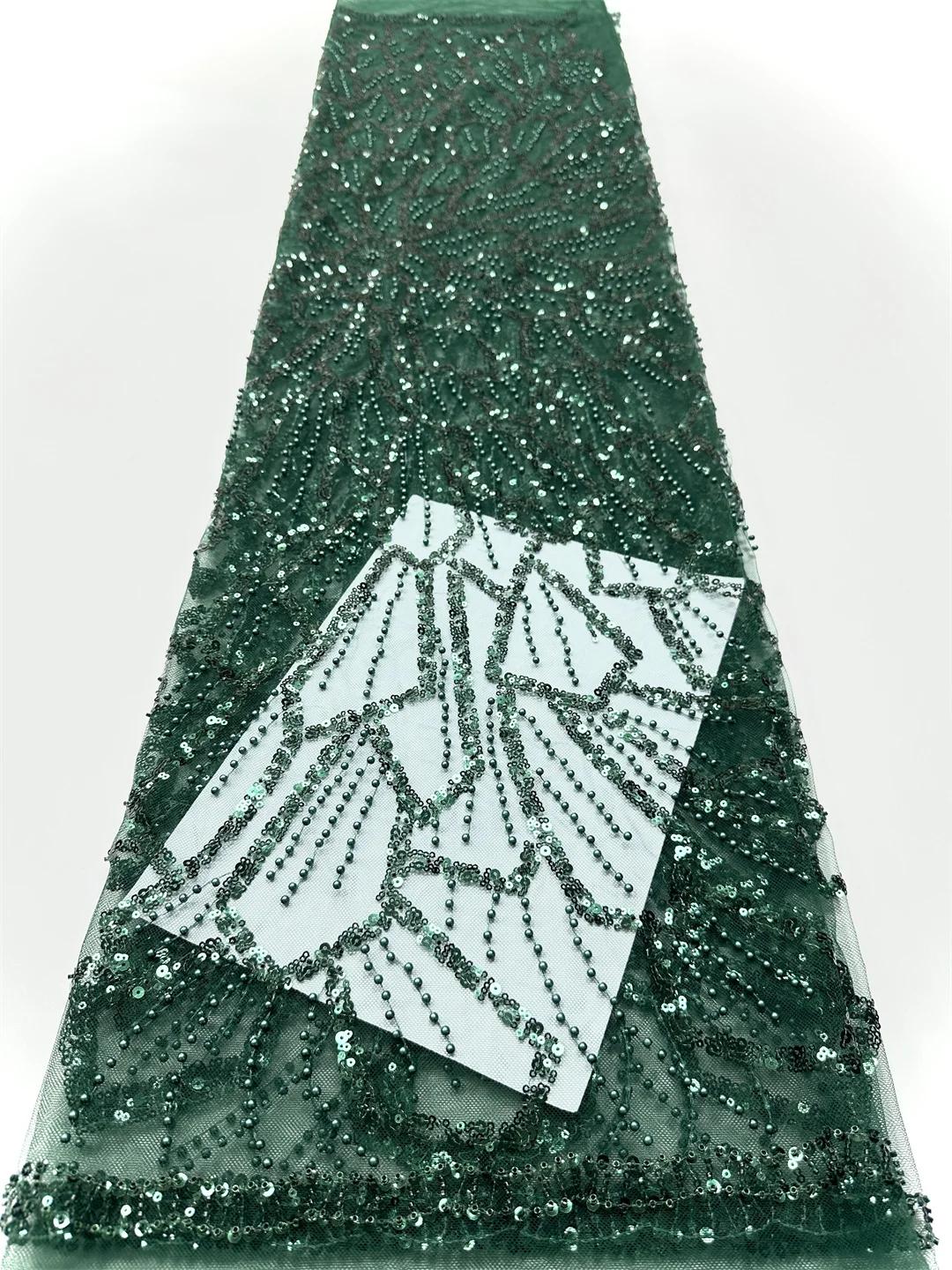 French Lace Fabric 2025 High Quality Sequins Beads African Lace Fabric Embroidery For Elegant Dress Nigerian Tulle Lace Material