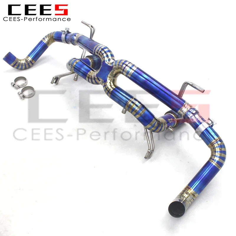 CEES Performance Titanium alloy Rear Exhaust With OPF/DPF For Audi R8 V10 5.2L 2023+ Tuning Exhaust Pipe