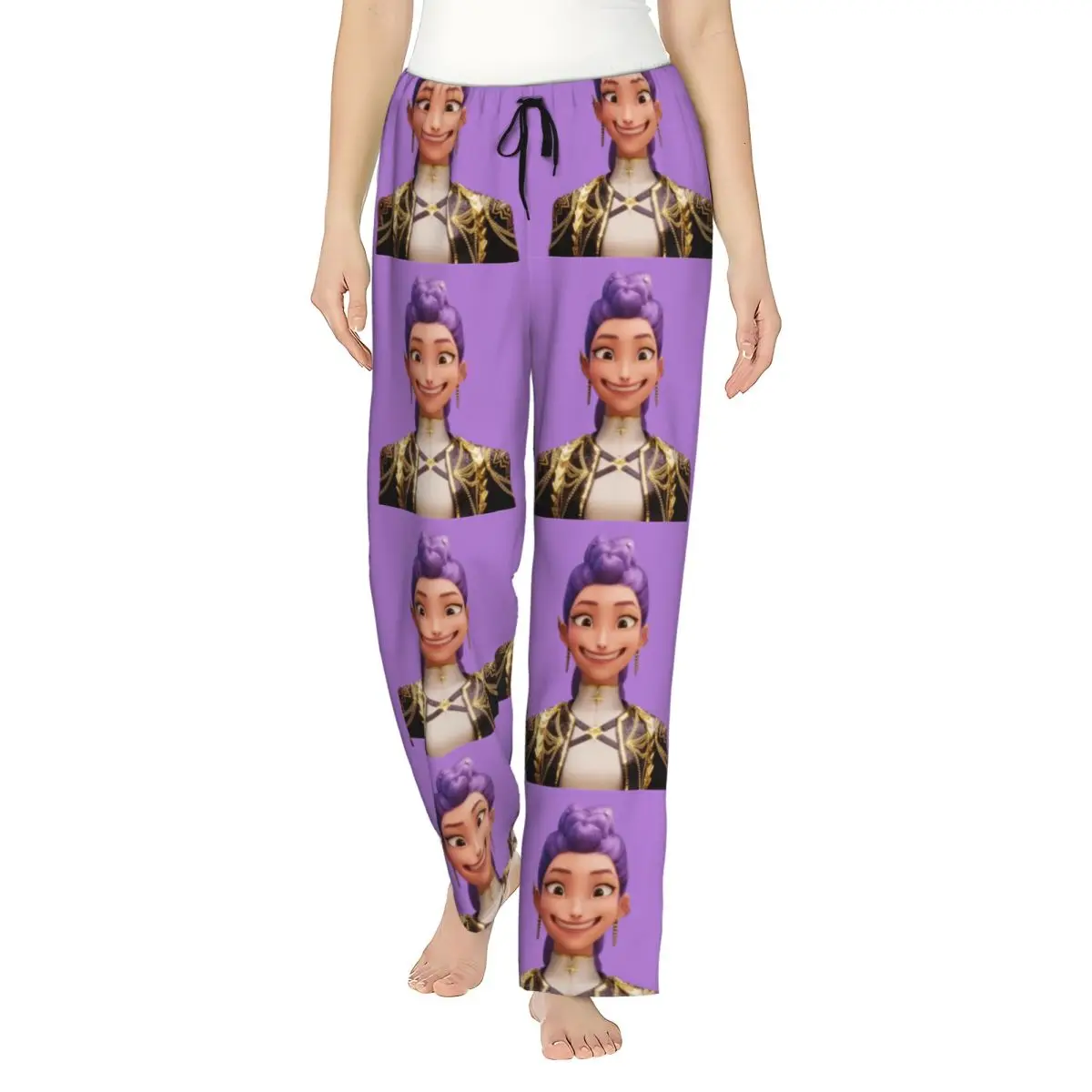

Pajamas For Women Rumi From Huntrx Kpop Demon Hunters Bedroom Pajama Pants Breathable Pockets Sleeping Pants Elegant Home Pants