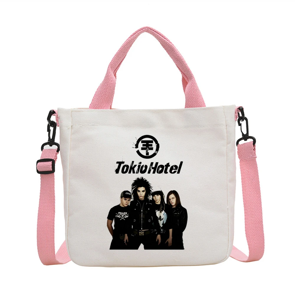 Tokio Hotel Tragetasche aus Canvas, Einkaufstasche, Stofftasche, Shopper-Tasche für Damen