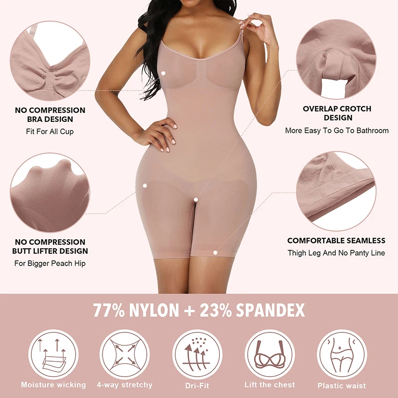 Women Bodysuit Shapewear Tummy Control Full Body Shaper Slimming Sheath Butt Lifter Push Up Thigh Slimmer Abdomen Shapers Corset