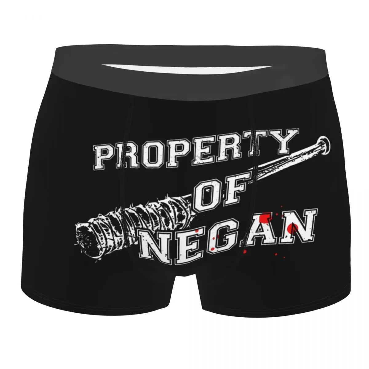 The Walking Dead Men's Panties Property Of Negan Men Boxer Underwear Cotton for Male Large Size Lot Soft