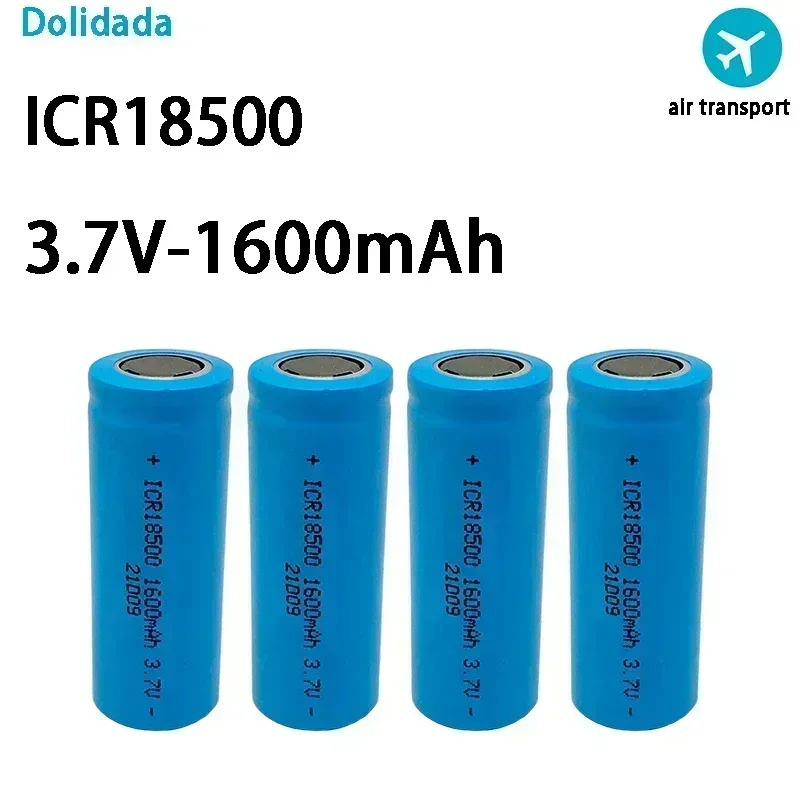 Batería 18500 iones de litio recargable 3,7V 1600mAh, para linterna luz fuerte, batería litio especial antiluz