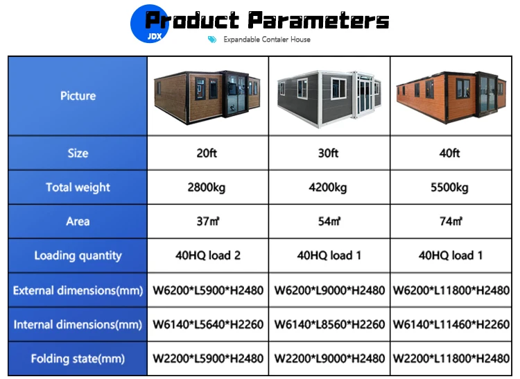 Container House Tiny Home Folding House 20ft 40ft Custom 2/3/4 Bedrooms for Outdoor Office Warehouse Movable Home Luxury
