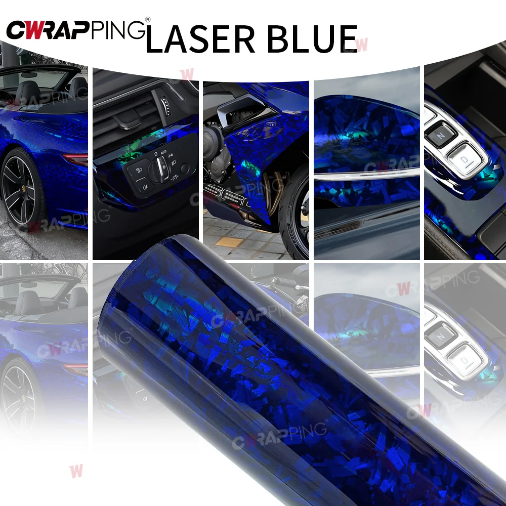 

Laser Forged Carbon Fiber Vinyl Wrap Stickers Car Sticker Outside Motorcycle Adhesive Vinyl Film Wrapping Body Covering Exterior