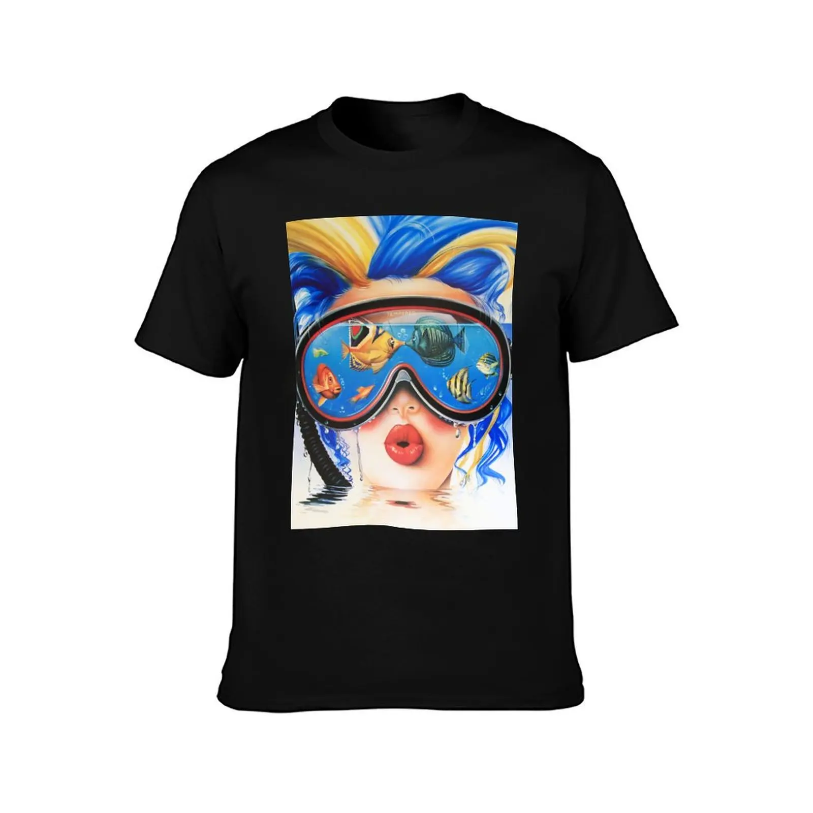 Retro 80s Tempered Summer Vibes Airbrush T-Shirt Minimalist Graphic Tee Shirt T-Shirt
