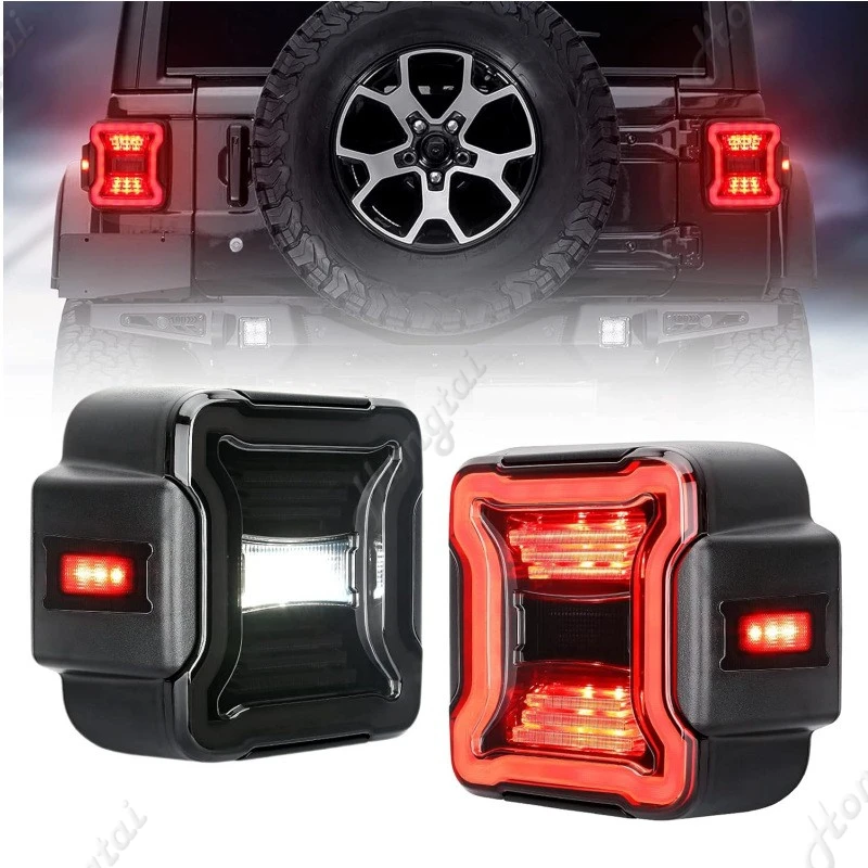 LED taillight assembly for 07-20 JEEP wrangler  JL LED Reverse lights, brake lights, turn signals，tail lamp Traffic turn signal