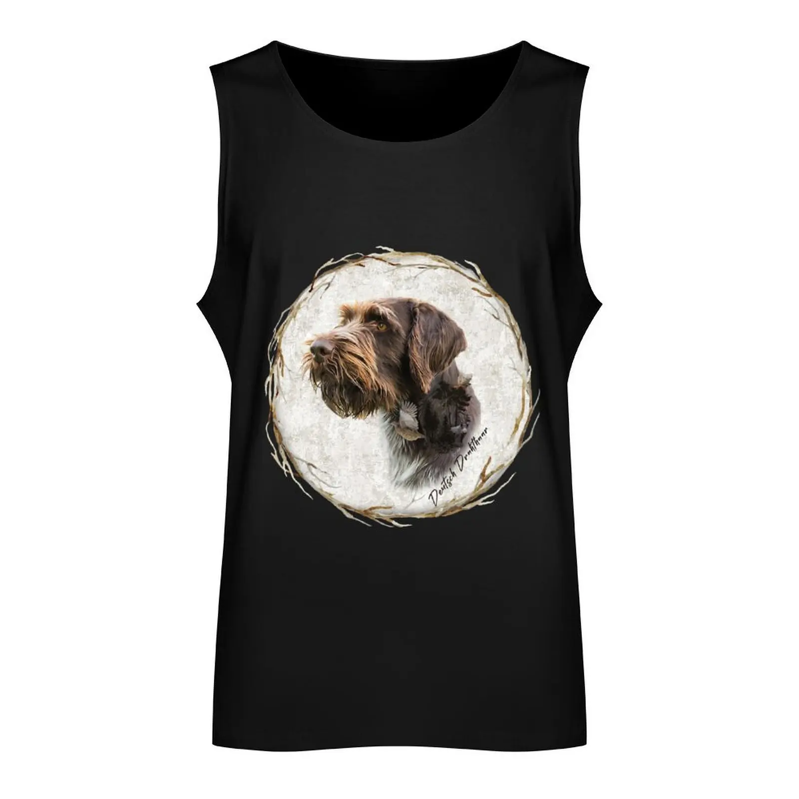 German Wirehaired Pointer's thoughts Tank Top gym top Men's vest Men sleeveless tee basketball clothing