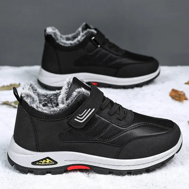 

Men's Boots Cotton Shoes Winter New Warm Hiking Shoes Plush Anti Slip Comfortable Outdoor Snow Boots Botas Para Hombre