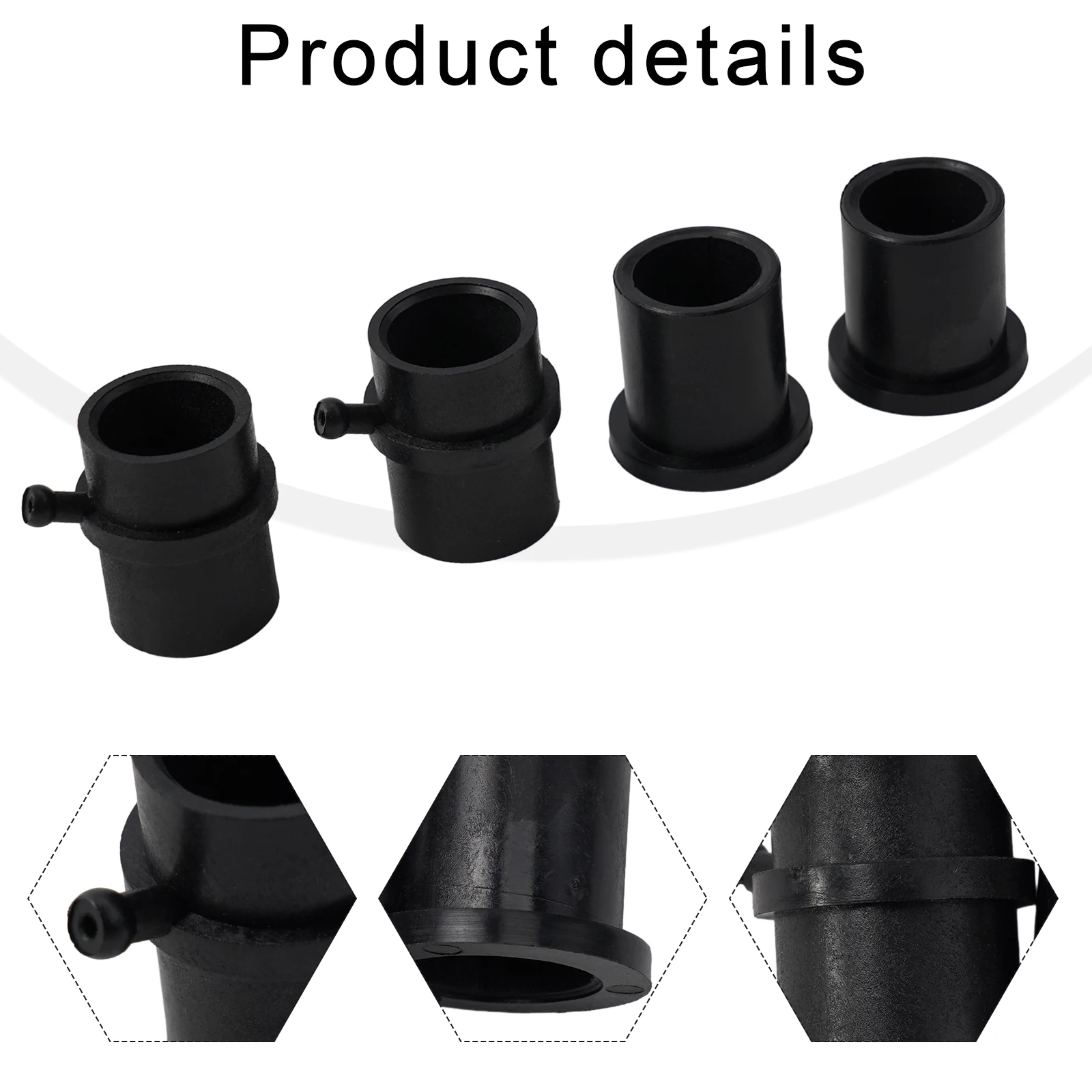 4pcs Front Wheel Bearing Bushing For Troy-Bilt 741-0990 741-0516B 741-0516A Flange Bushings+Bushings With Grease Fittings