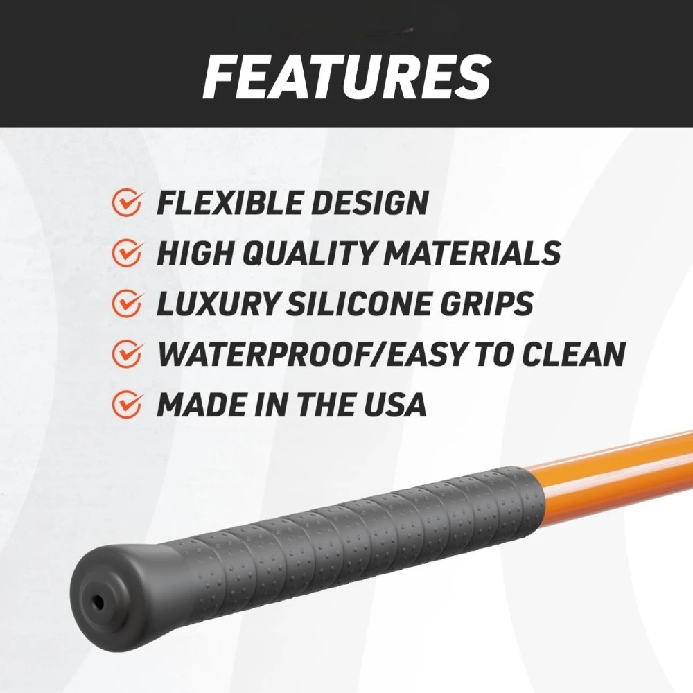 3 in 1 Mobility Training Stick for Active Stretching Flexibility Strength Exercise Gym Yoga Golf Running Pickleball Fitness