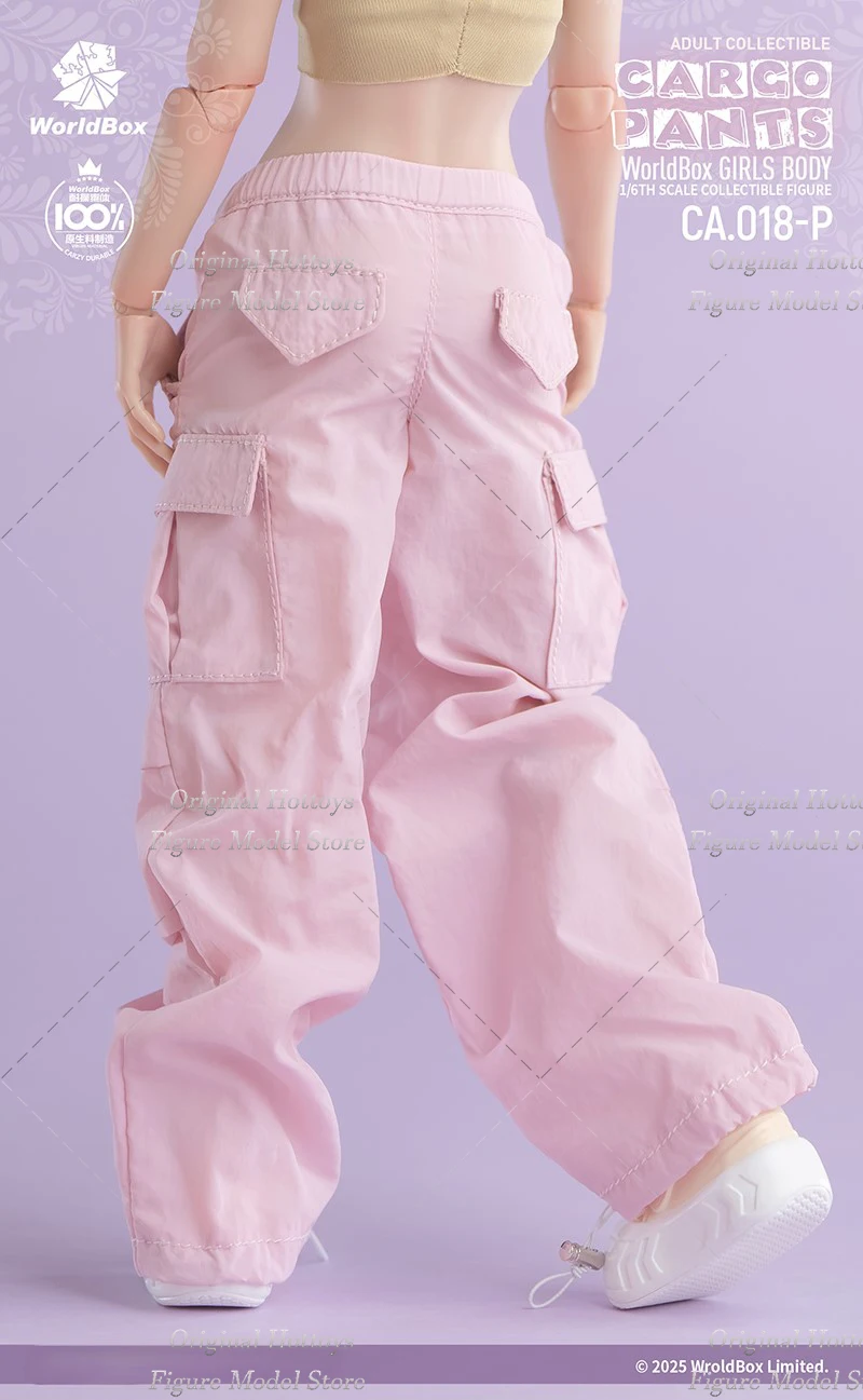 Worldbox CA018 1/6 스케일 여성 군인 스트레이트 레그 통근 캐주얼 롱 팬츠 12 인치 액션 피규어 인형 액세서리
