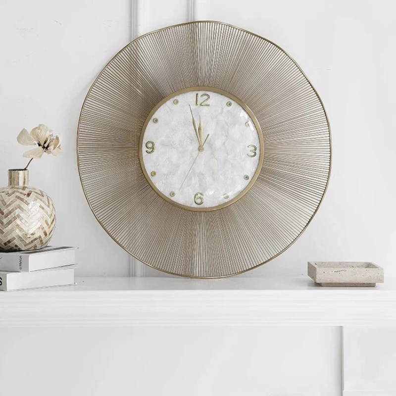 Aesthetic Design Wall Clocks Chinese Style Minimalist Nordic Luxury Clock Wall Fashion Simple Reloj Pared Ornaments Home Decor