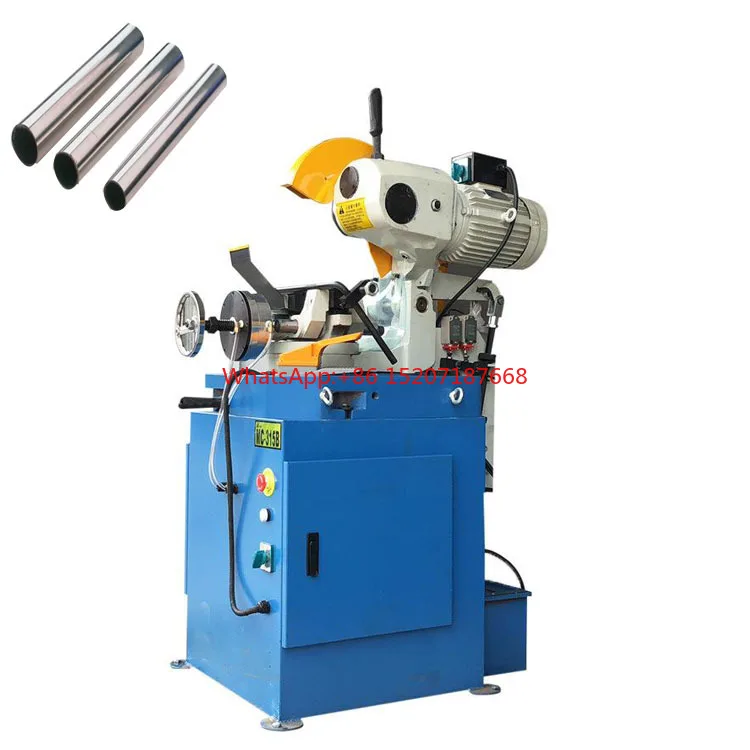 BO-315 90 Angle Pneumatic Semi-automatic Round Square Tube Metal Steel Profile Saw Blade Cutting Machine