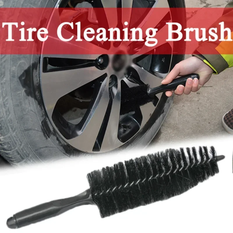 Car Tire Rim Brushes Wheel Hub Cleaning Brushes Auto Wheels Detailing Pointed Cleaning Brushes Tire Washing Tools Accessories