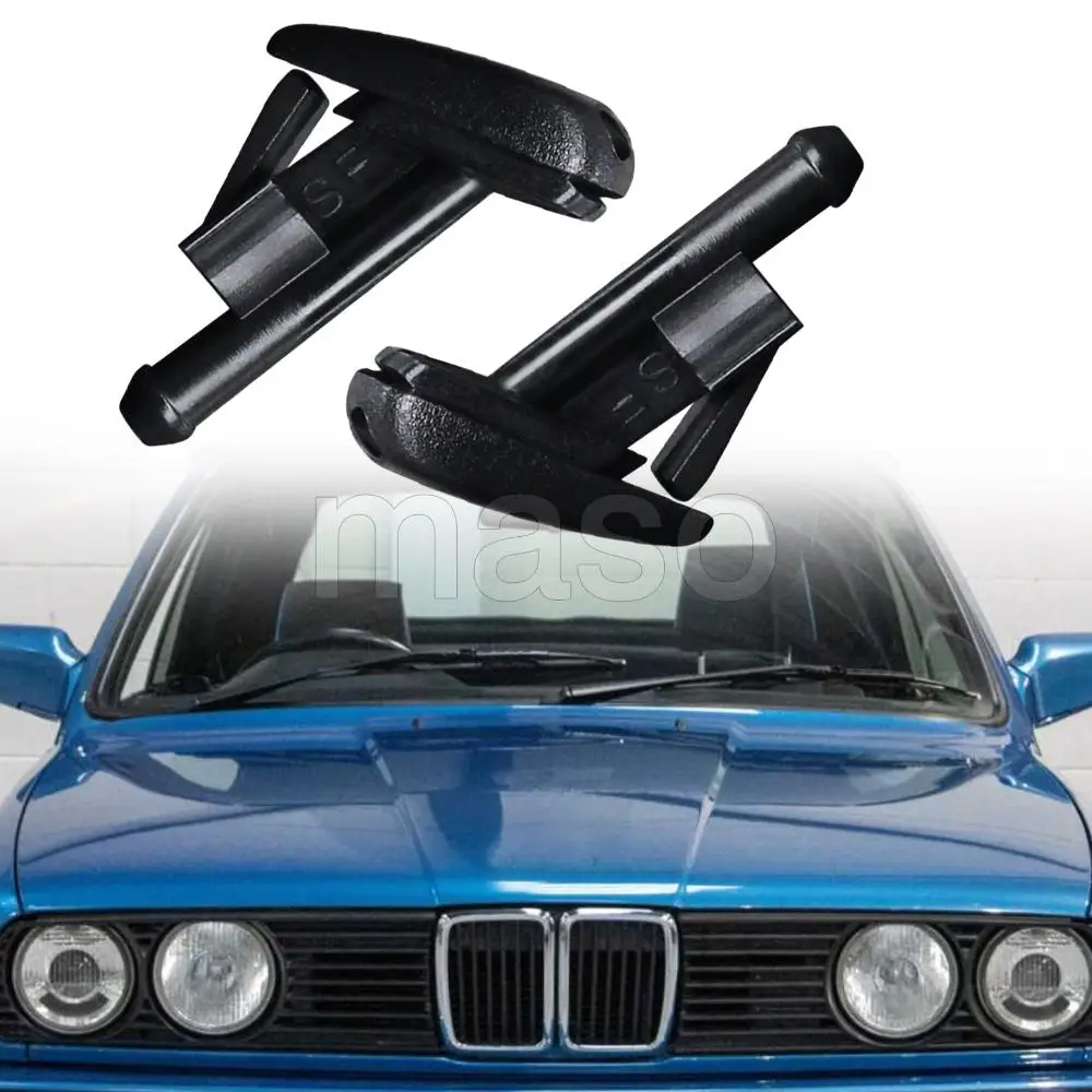 

2pcs Front Windshield Washer Nozzles 61601384859 For BMW 318i 325i Z3 320i 1992 1993 1994 1995 1996 1997 1998 1999 2000-2002