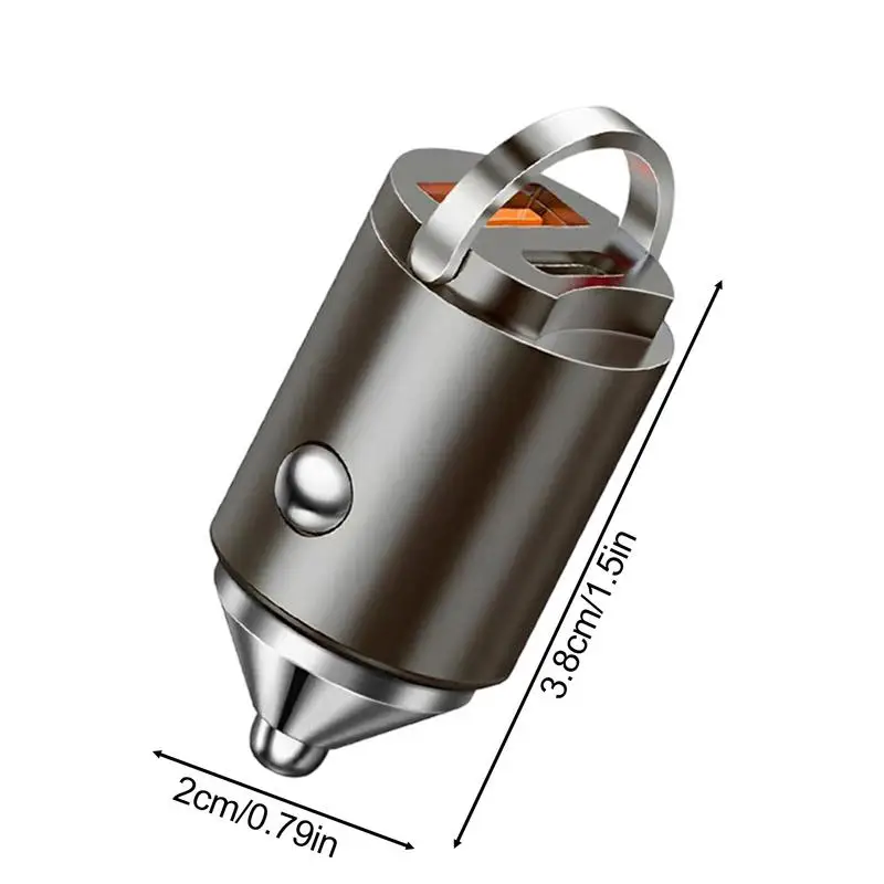 شاحن سيارة سريع من سبائك الزنك متعدد الأغراض من النوع C شاحن سيارة موفر للمساحة محطة شحن تلقائية لمركبات سيدان للسيارات #5