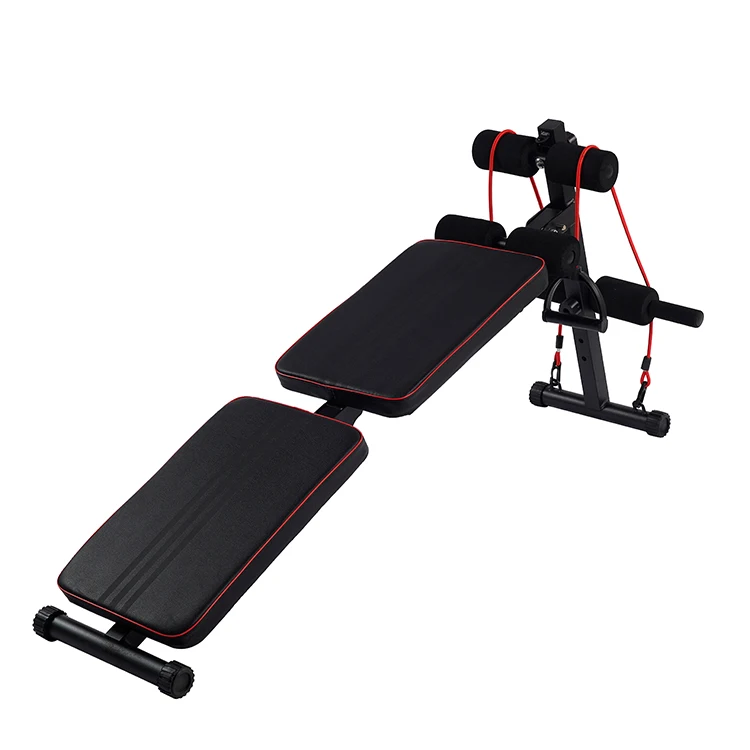 

Adjustable Modern Steel Slant Board Home Gym Utility Bench with Crunch Handle Flat Folding Sit-Up Exercises Bench
