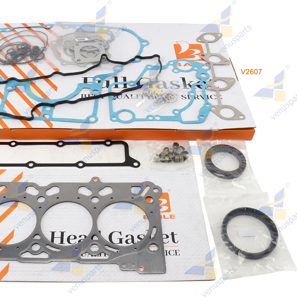 

For Kubota V2607 Full Gasket Kit Set Engine With Cylinder Head Gasket Overhaul Rebuild Kit