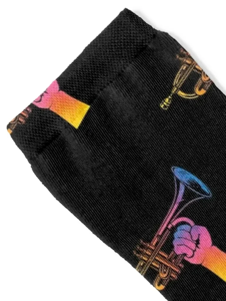 Trumpeter Asthetic Trumpet - Musicians Orchestra Musikverein Socks designer colored Socks Woman Men's