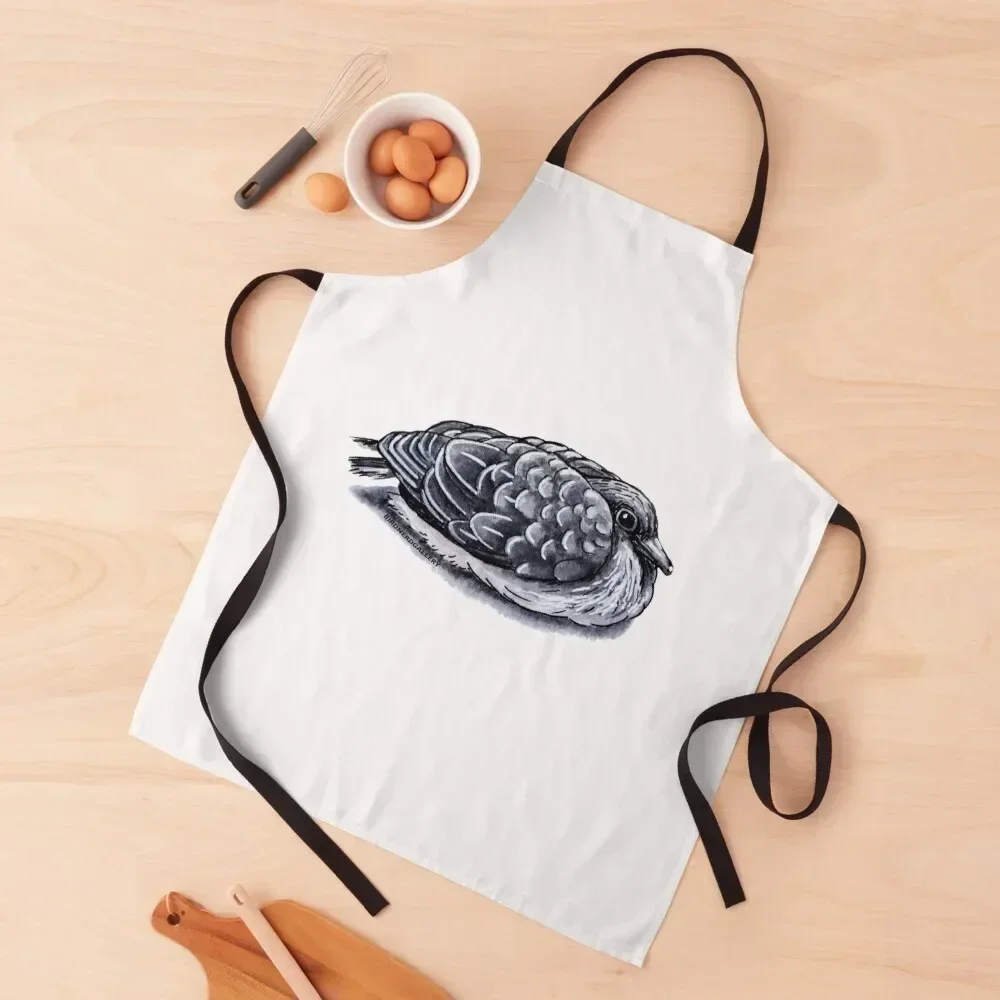 

Little Dove Ink Drawing Apron useful gadgets for home Cute Kitchen Accessories Woman Work Kitchen Things And For Home Apron