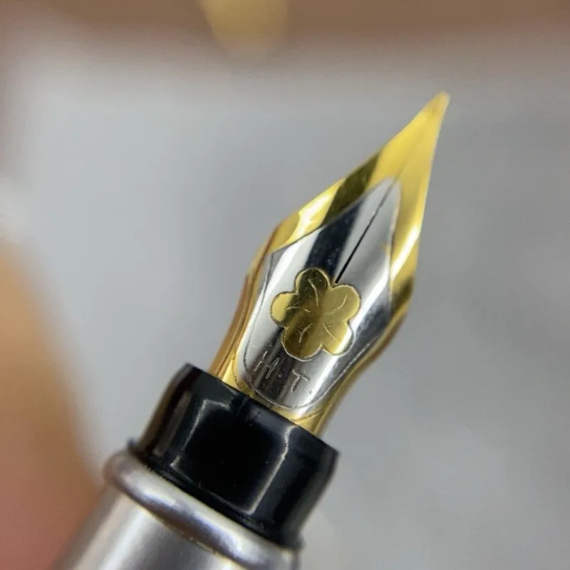HAITAN 516 Stainless Steel Fountain Pen Out of Print Old Writing Smooth Squeezing Ink Continuously Ink Pens Calligraphy Pens