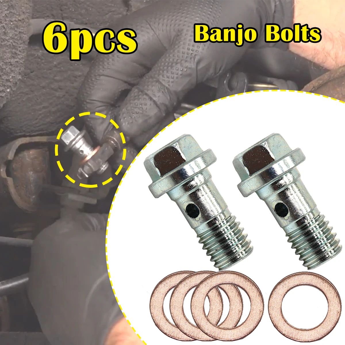 

Rear Left Right Caliper Hose Lines Banjo Fittings Bolts Copper Sealing Crush For Audi Q2 VW Passat CC B7 Tiguan 5N Golf MK7 2.0