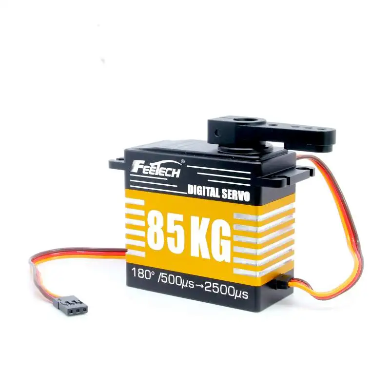 เซอร์โวมอเตอร์ดิจิตอล 12V 80 กก. พร้อมแขนเซอร์โว 15T เกียร์โลหะ สำหรับรถบังคับวิทยุ ของเล่น 180 องศา กันน้ำ ความปลอดภัยสูง รีโมทคอนโทรล คอมพิวเตอร์ DIY